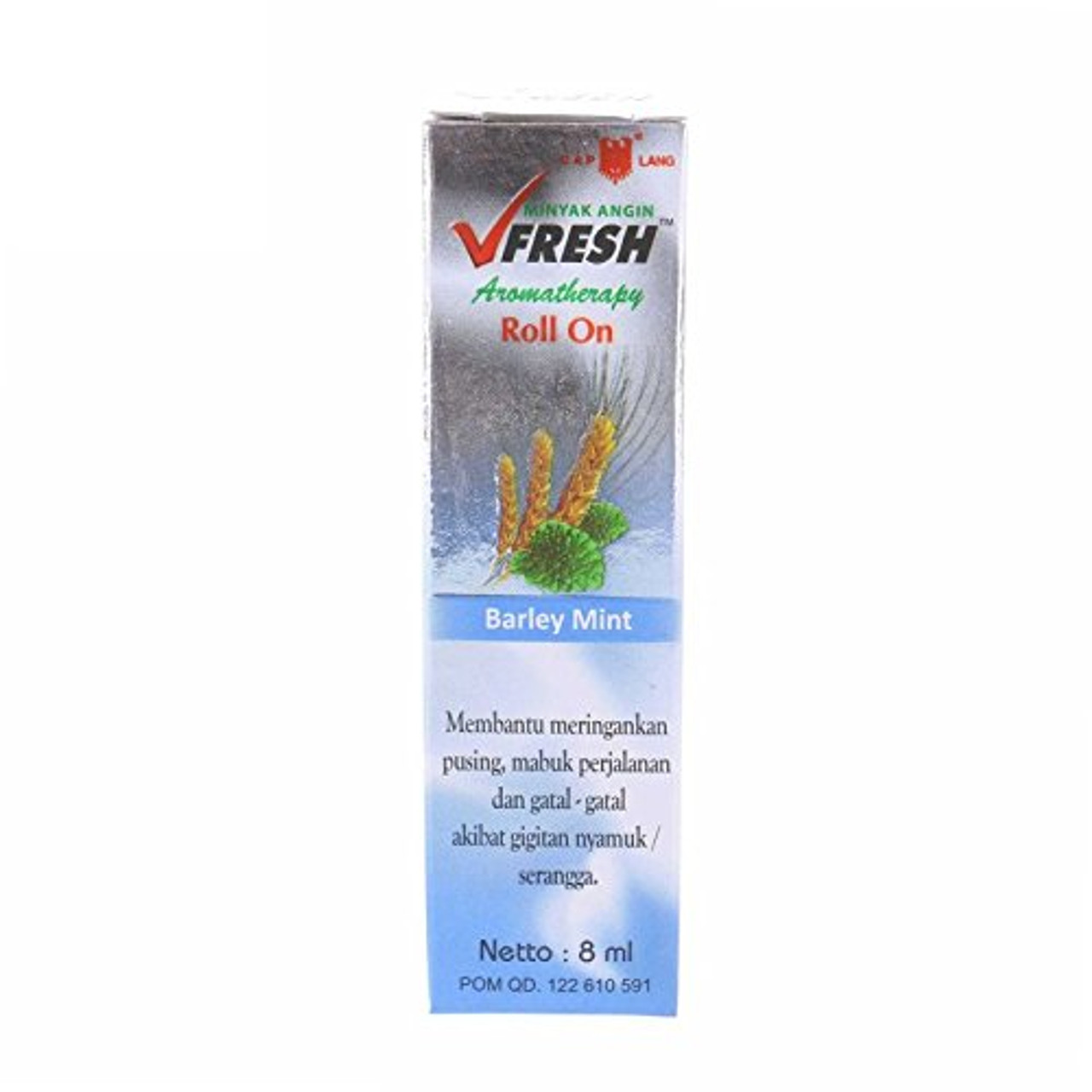 Vfresh Medicated Aromatherapy Roll-On Oil (Barley Mint), 8ml