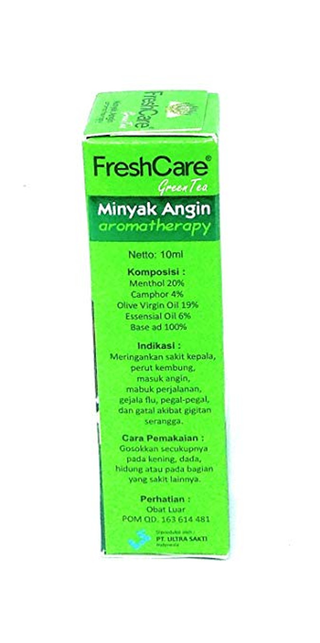 Fresh Care Medicated Oil Aromatherapy - Green Tea, 10 Ml