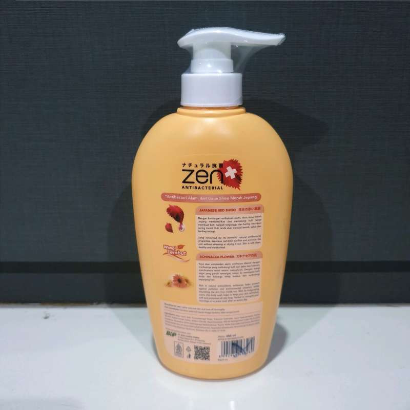 Zen Antibacterial Liquid Soap Shiso & Echinacea Flower Pump, 480ml