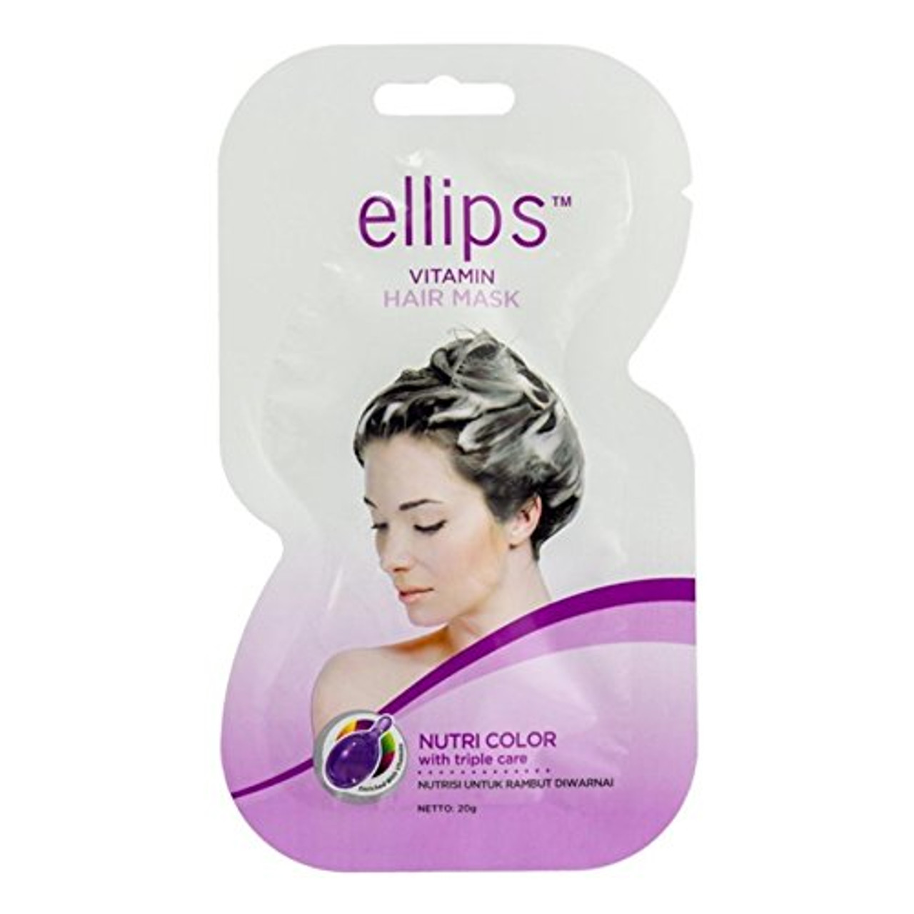 Ellips Hair Mask - Nutri Color, 20 Gram (Pack of 10