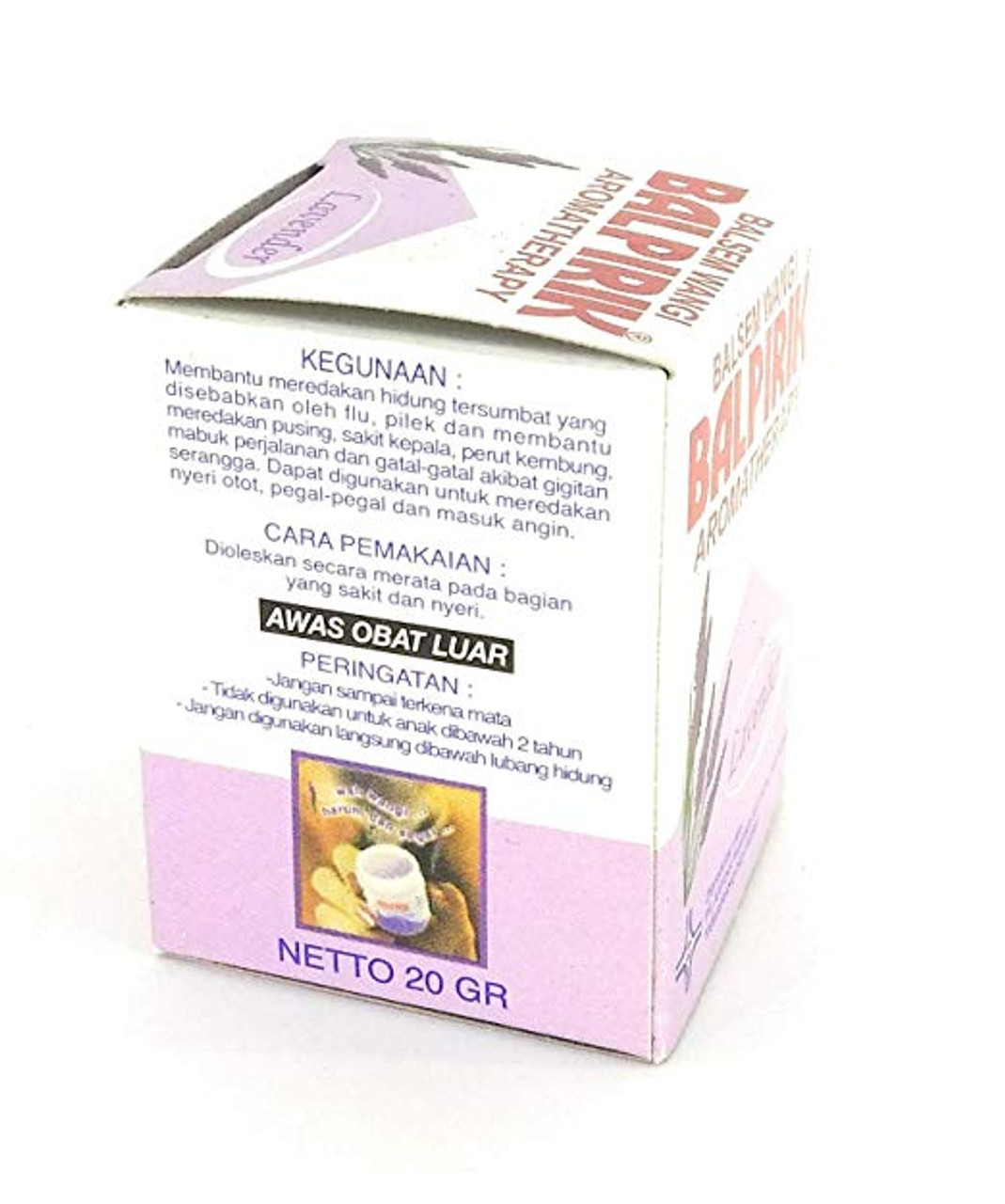 Balpirik Balsem Wangi Aromatherapy Lavender, 20 Gram