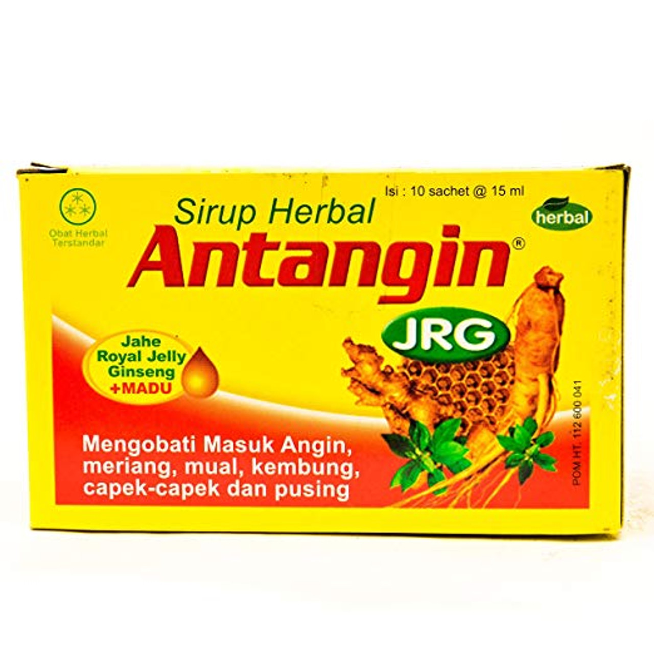 Antangin JRG Herbal Syrup 12-ct, 180 Ml