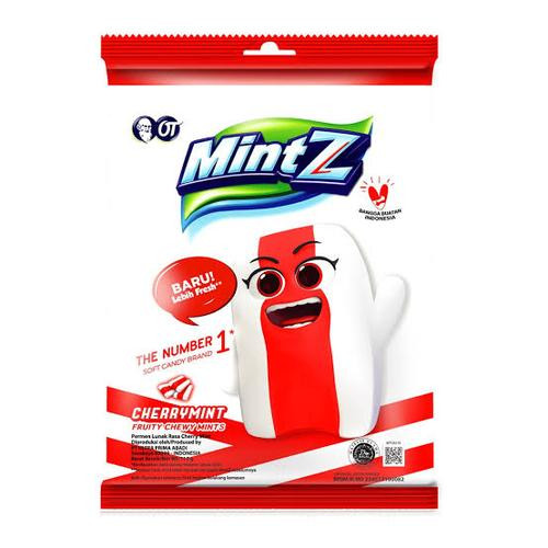 Mintz Chewy Candy Cherrymint, 99 Gram - Javanese Taste