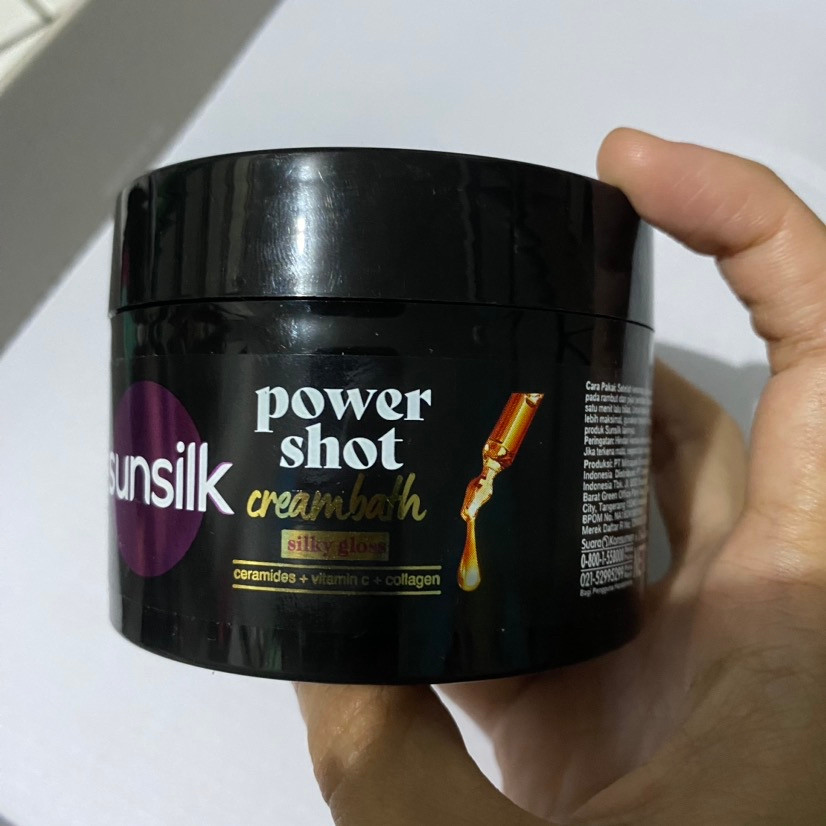 Sunsilk Power Shot Silky Gloss Hair Creambath, 180gr