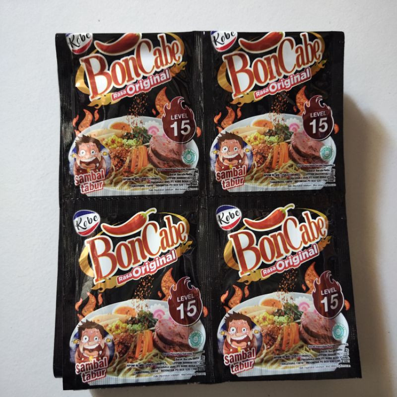 Kobe Bon Cabe (Boncabe) Sambal Tabur - Sprinkle Chili Flakes Level