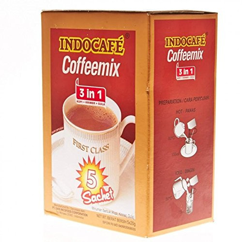 Indocafe Coffeemix 3 in 1 First Class 5-ct, 100 Gram