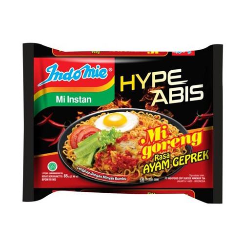 Indomie Instant Noodle Mi Goreng Rasa Ayam Geprek, 85 Gram (5 pcs)