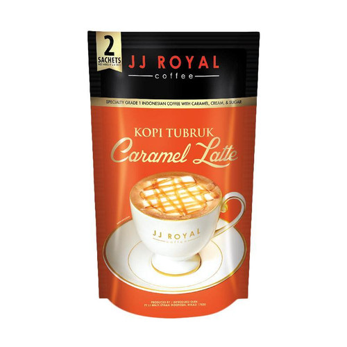 JJ Royal Kopi Tubruk Caramel Latte, 2 sachets @ 30 Gram