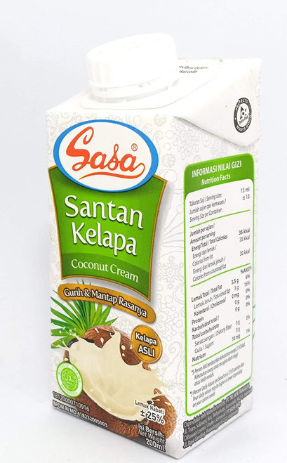 Sasa Santan Kelapa - Coconut Cream, 200 ml