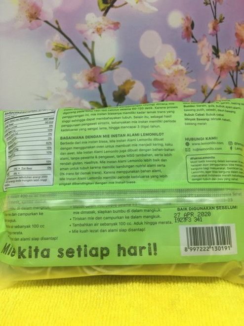 Lemonilo Mie Instant Ayam Bawang (Onion Chicken Flavor) 70g 