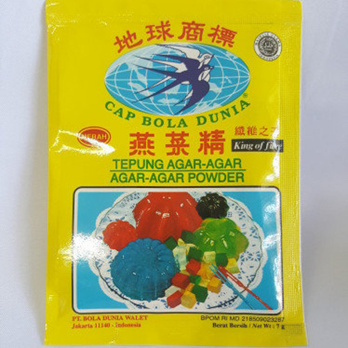 Bola Dunia Tepung Agar-Agar Powder Merah Red 7gr 