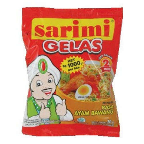 Sarimi Gelas Rasa Ayam Bawang (Onion Chicken Flavor) 30 gr