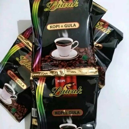Luwak Kopi plus Gula Sachet  (Coffee plus Sugar), 25gr