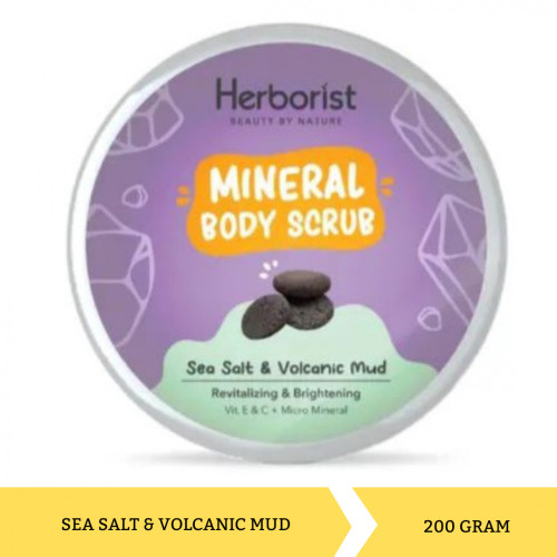 Herborist Mineral Body Scrub Sea Salt & Volcanic Mud 200 gr