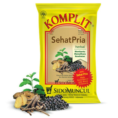 Sido Muncul Jamu Komplit Sehat Pria, 140gr (20ct @7gr)