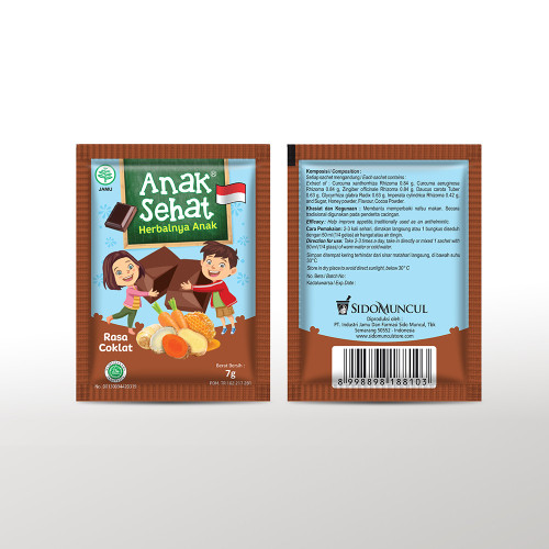 Sido Muncul Anak Sehat Cokelat, 70gr (10ct @7gr)