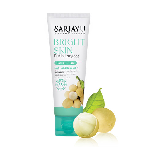 Sariayu Bright Skin Putih Langsat Facial Foam, 75gr