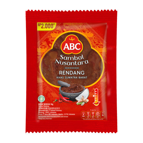 ABC Sambal Nusantara Rendang Sachet @18 gr - 10 ct