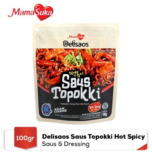 Mamasuka Delisaos Saus Topokki Hot Spicy Spicy, 100 gr