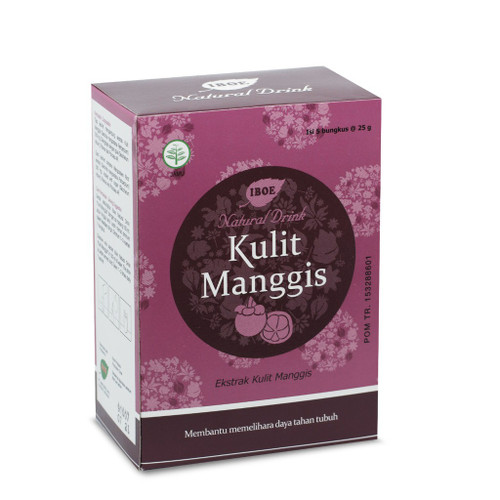 Jamu IBOE Natural Drink Kulit Manggis (Mangosteen skin), 5ct - @25 gr
