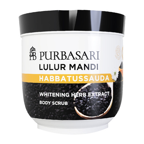 Purbasari Lulur Mandi Habatusauda - Body Scrub Habatusauda, 200 Grams