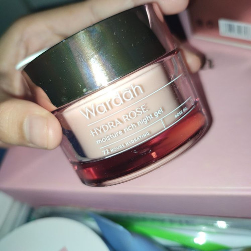 Wardah Hydra Rose Moisture Rich Night Gel, 40gr