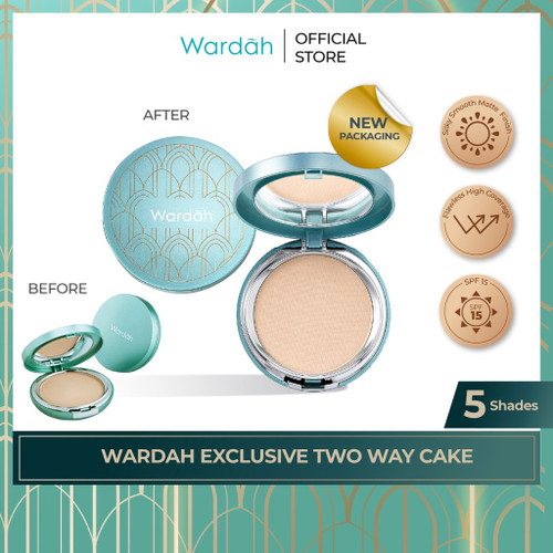 Wardah Exclusive Two Way Cake Coffee Beige, 12gr