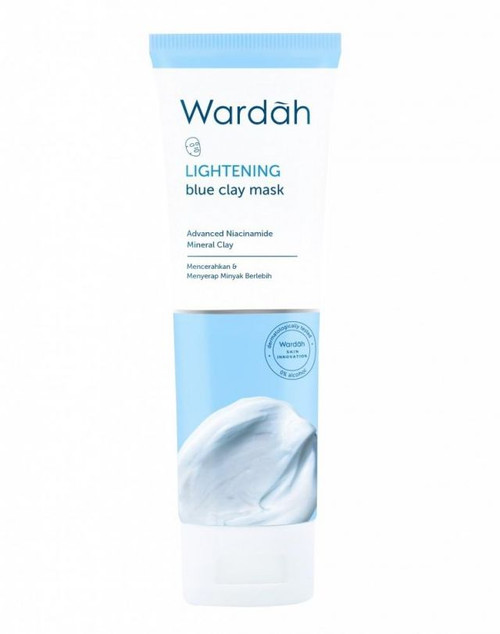 Wardah Lightening Blue Clay Mask, 50gr