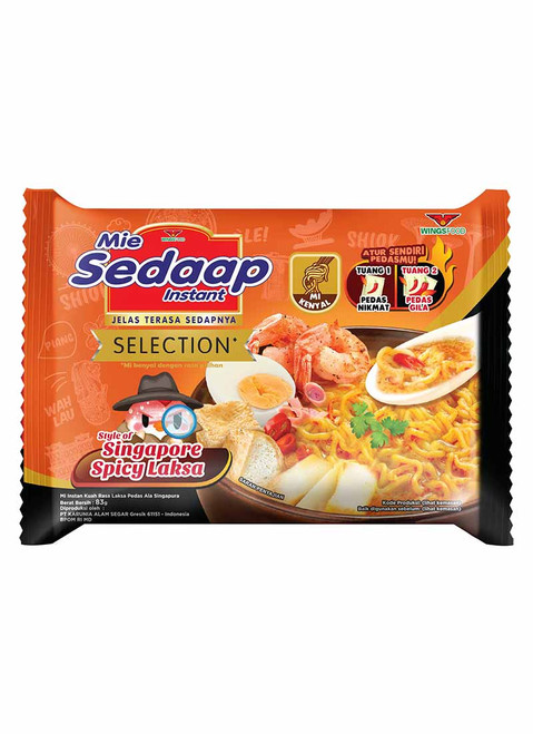 Sedaap Singapore Spicy Laksa Instant Noodles 83 gr (5 Pcs)