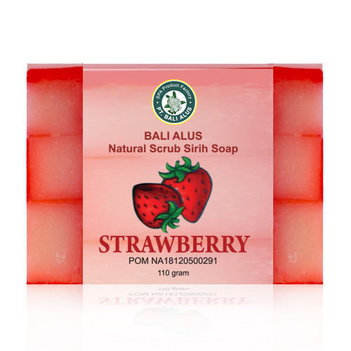 Bali Alus Soap Naural Scrub Strawberry 110 gr