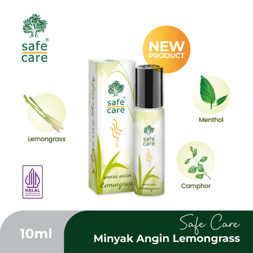 Safe Care Refreshing Oil Lemongrass Wind Oil Roll on 10 ml