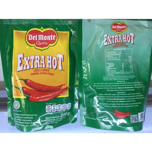 Del Monte Extra Hot Chilli Pouch, 200gr