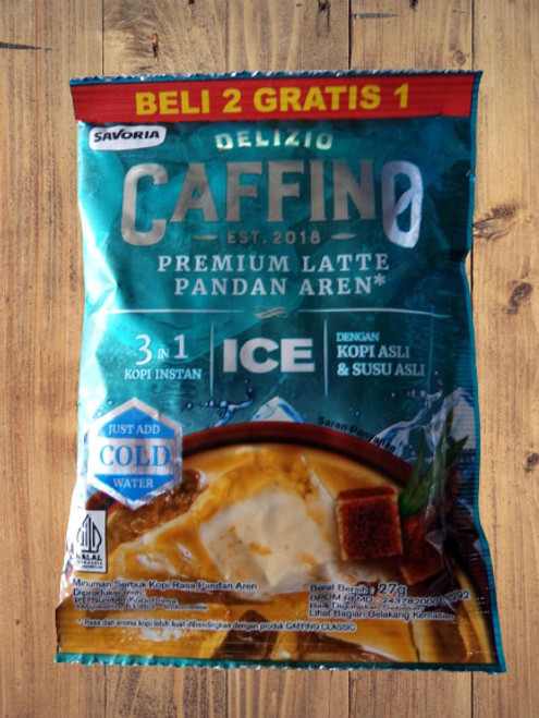 Caffino Premium Latte Pandan Aren Ice, 10 sachets