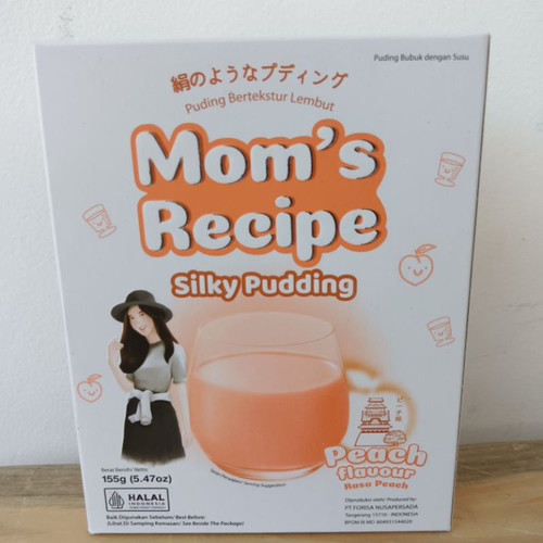 Mom's Recipe Silky Pudding Peach, 155gr