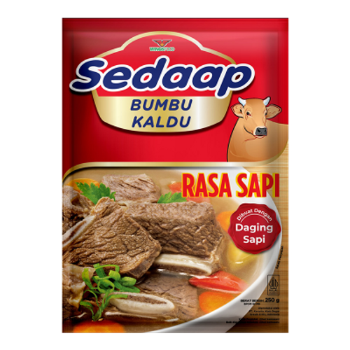 Sedaap Bumbu Kaldu Sapi (Beef Broth Seasoning), 250 gr