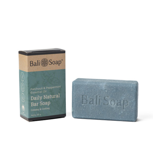 Bali Soap Essential Oil Bar Soap - Patchouli & Peppermint , 95gr