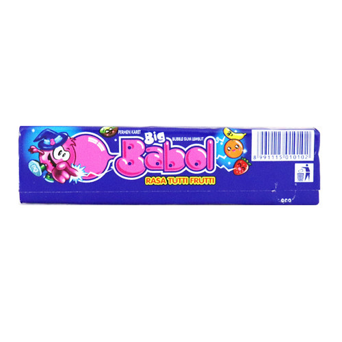 Big Babol Chewing Gum Tutty Fruity Stick 20g (2 pcs)