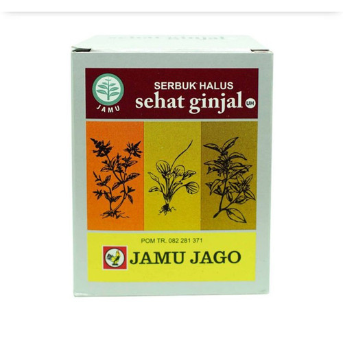 Jamu Jago Healthy Kidney Herbal Powder - Jamu Jago Sehat Ginjal Jamu Serbuk, 70gr (10 saset @7gr)