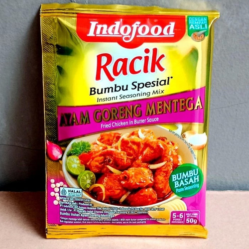 Indofood Racik Bumbu Ayam Goreng Mentega - Indofood Mixes Special Seasoning for Butter Chicken