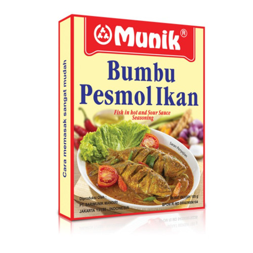 Munik Bumbu Pesmol Ikan - Munik Fish Pesmol Seasoning, 105 gr