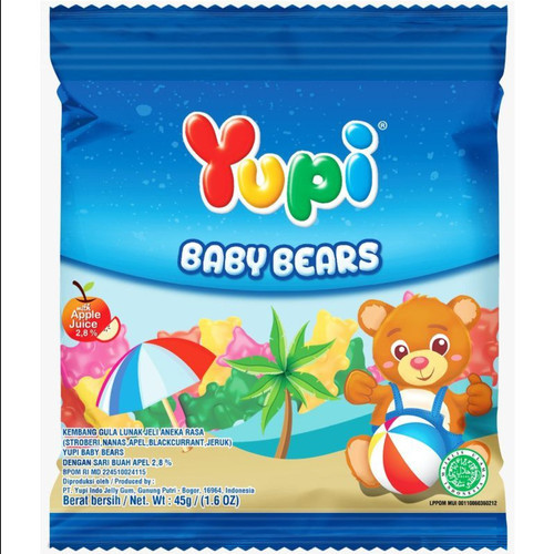 Yupi Gummy Candy Baby Bears 45 gr (Pack of 3)