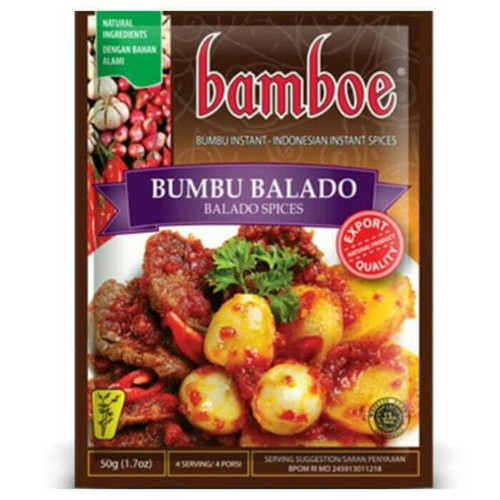 Bamboe Balado Spices, 50 Gram7 Oz