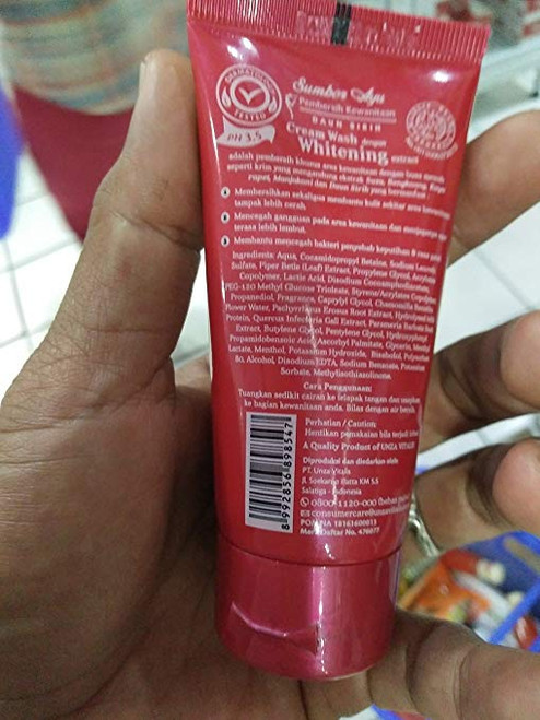 Sumber Ayu Cream Wash Whitening Kayu Rapet & Manjakani, 40ml