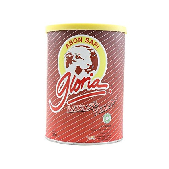 Gloria Abon Sapi Bawang Pedas - Chilli Onion Beef Floss, 250 Gram