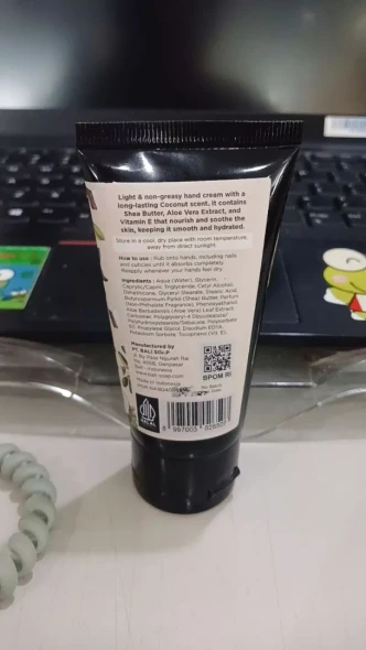 Bali Soap Hand Cream Aromatik Delightful Coconut , 50gr