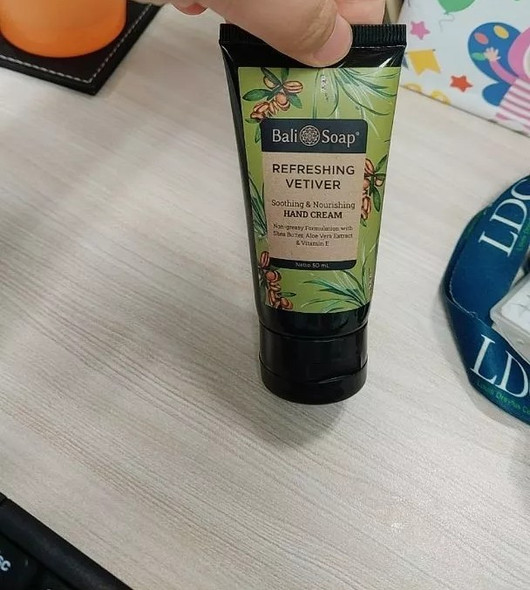 Bali Soap Hand Cream Aromatik Refreshing Vetiver, 50gr
