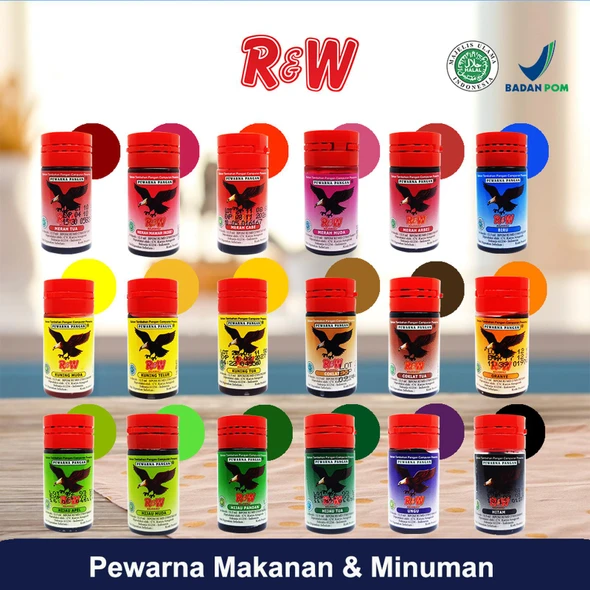 R&W Rajawali Light Green Food Coloring, 12.5 ml