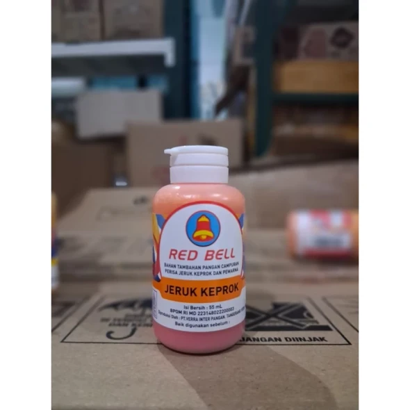 Red Bell Pasta Jeruk Keprok - Tangerine Flavoring Paste, 55ml