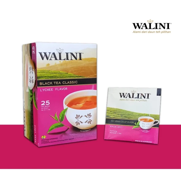 Walini Teh Leci Klasik Amplop, 25ct