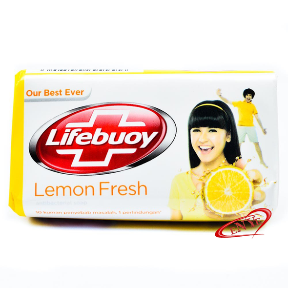 Lifebouy Lemon Fresh Antibacterial Bar Soap, 85 gram